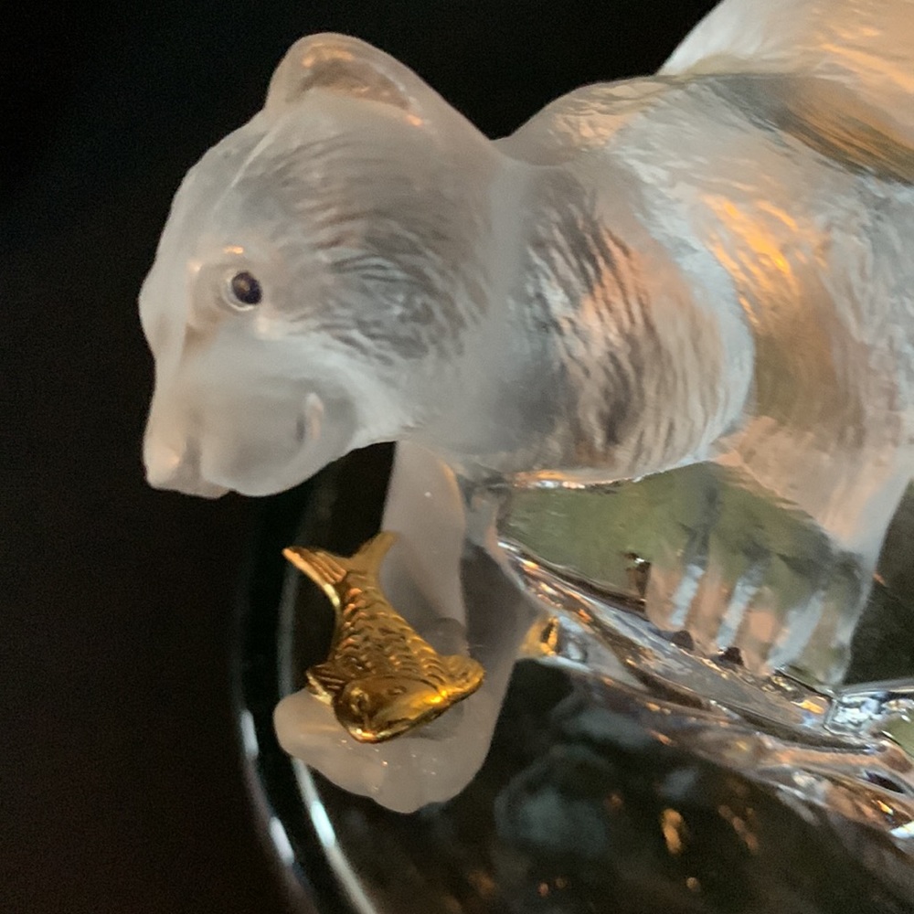 FM Igor Carl Faberge Crystal Bear-crystal cape. Franklin Mint - Picture 9 of 9